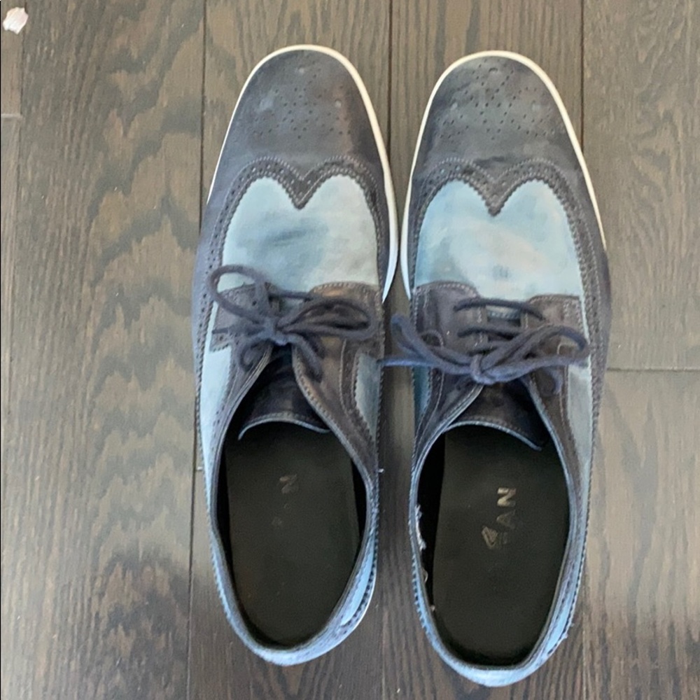 Blue and light blue leather Hogan shoes
